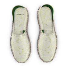 Load image into Gallery viewer, Beige green espadrilles
