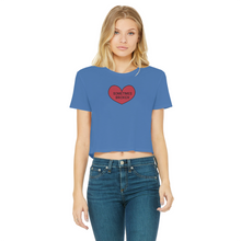 Load image into Gallery viewer, Royal blue crop tee
