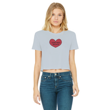 Load image into Gallery viewer, Light blue crop tee
